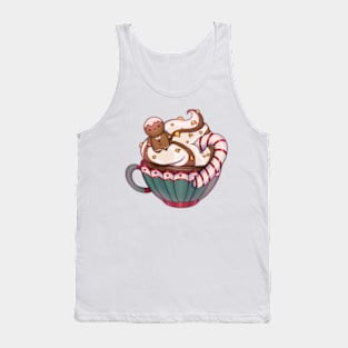 Sweet Christmas drink with cookie Tank Top